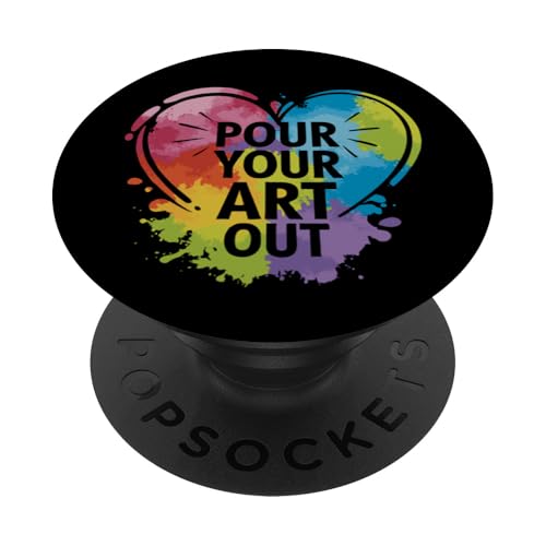 Pour Your Art Out - Kunstlehrer Künstler Lustiges Wortspiel Student PopSockets Klebender PopGrip Pour Your Art Out - Kunstlehrer Künstler Lustiges Wortspiel Student PopSockets Klebender PopGrip von Funny Painter Apparel & Items