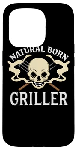 Natural Born Griller Barbecue Lustiger Grillmaster Hülle für iPhone 15 Pro von Funny Pitmaster Gifts