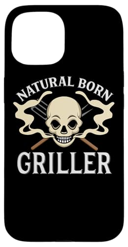 Natural Born Griller Barbecue Lustiger Grillmaster Hülle für iPhone 15 von Funny Pitmaster Gifts