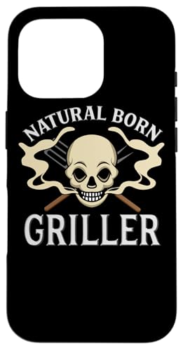 Natural Born Griller Barbecue Lustiger Grillmaster Hülle für iPhone 16 Pro von Funny Pitmaster Gifts
