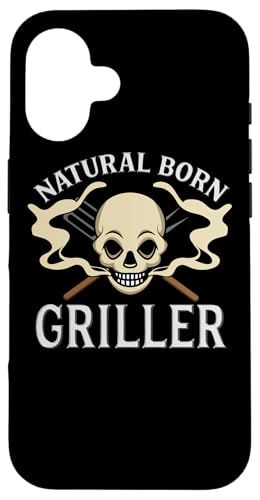 Natural Born Griller Barbecue Lustiger Grillmaster Hülle für iPhone 16 von Funny Pitmaster Gifts
