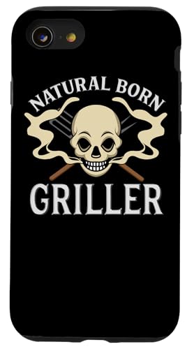 Natural Born Griller Barbecue Lustiger Grillmaster Hülle für iPhone SE (2020) / 7 / 8 von Funny Pitmaster Gifts