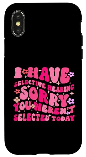 I Have Selective Hearing You Weren't Selected Today Funny Hülle für iPhone X/XS I Have Selective Hearing You Weren't Selected Today Funny Hülle für iPhone X/XS von Funny Quote I Have Selective Hearing You Weren't