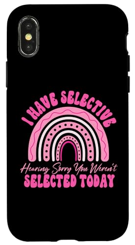 I Have Selective Hearing You Weren't Selected Today Funny Hülle für iPhone X/XS I Have Selective Hearing You Weren't Selected Today Funny Hülle für iPhone X/XS von Funny Quote I Have Selective Hearing You Weren't