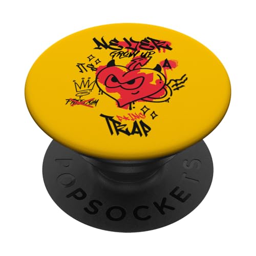 Lustiges Zitat "Never Grow Up It's A Trap", Graffiti-Grafik PopSockets Klebender PopGrip Lustiges Zitat "Never Grow Up It's A Trap", Graffiti-Grafik PopSockets Klebender PopGrip von Funny Quotes and Graphic Statements