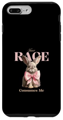 Sheer Rage Consumes Me - Lustiges Zitat Cute Rabbit Grafik Hülle für iPhone 7 Plus/8 Plus von Funny Quotes and Graphic Statements