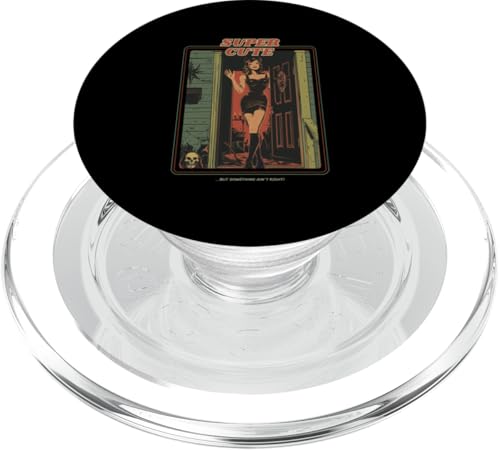 Super Cute But Something Ain't Right - Halloween-Grafik PopSockets PopGrip für MagSafe von Funny Quotes and Graphic Statements