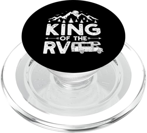 King of the RV Vintage Camping Camper Wohnmobil PopSockets PopGrip für MagSafe King of the RV Vintage Camping Camper Wohnmobil PopSockets PopGrip für MagSafe von Funny RV Camping Gifts
