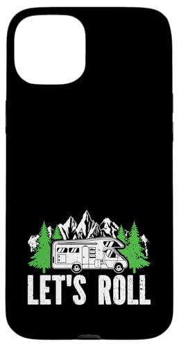 Let's Roll Vintage Camping Camper Wohnmobil Hülle für iPhone 15 Plus von Funny RV Camping Gifts