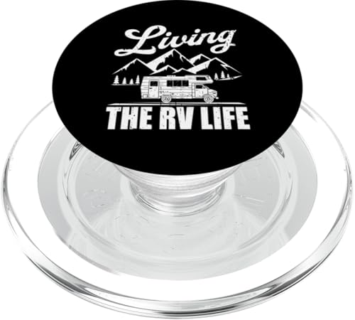 Living The RV Life Vintage Camping Camper Wohnmobil PopSockets PopGrip für MagSafe von Funny RV Camping Gifts