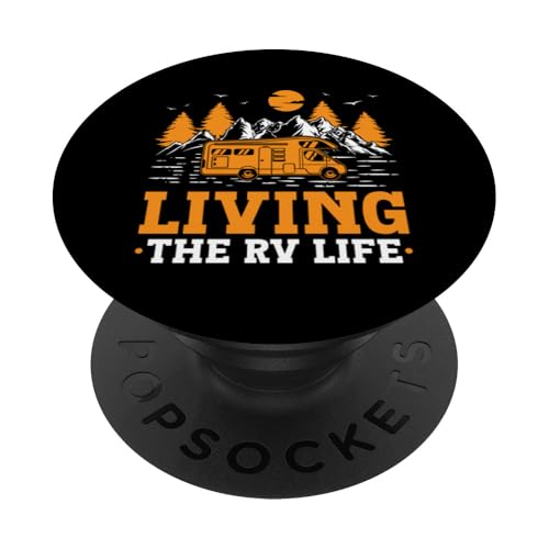 Living the RV Life Camping Camper Wohnmobil PopSockets Klebender PopGrip von Funny RV Camping Gifts