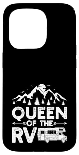 Queen of the RV Vintage Camping Camper Wohnmobil Hülle für iPhone 15 Pro von Funny RV Camping Gifts