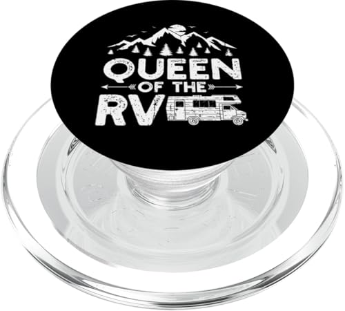 Queen of the RV Vintage Camping Camper Wohnmobil PopSockets PopGrip für MagSafe Queen of the RV Vintage Camping Camper Wohnmobil PopSockets PopGrip für MagSafe von Funny RV Camping Gifts