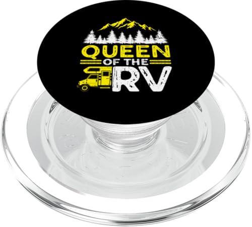 Queen of the RV Vintage Camping Camper Wohnmobil PopSockets PopGrip für MagSafe Queen of the RV Vintage Camping Camper Wohnmobil PopSockets PopGrip für MagSafe von Funny RV Camping Gifts
