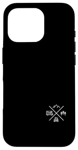 RV Lagerfeuer Berge Tasche Camping Camper Wohnmobil Hülle für iPhone 16 Pro von Funny RV Camping Gifts