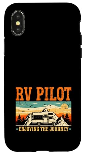 RV Pilot Enjoying Journey Retro Camping Camper Wohnmobil Hülle für iPhone X/XS RV Pilot Enjoying Journey Retro Camping Camper Wohnmobil Hülle für iPhone X/XS von Funny RV Camping Gifts