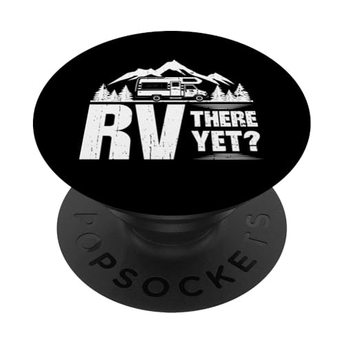 RV There Yet Vintage Camping Camper Wohnmobil PopSockets Klebender PopGrip von Funny RV Camping Gifts