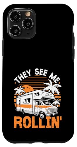 They see me Rollin' Vintage Camping Camper Wohnmobil Hülle für iPhone 11 Pro von Funny RV Camping Gifts