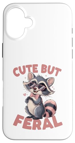 Süßes, aber wilder lustiger Waschbär Sonnenbrille Hülle für iPhone 16 Plus Süßes, aber wilder lustiger Waschbär Sonnenbrille Hülle für iPhone 16 Plus von Funny Raccoon Cute But Feral Tee shirts