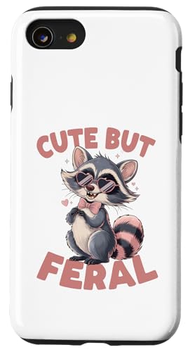 Süßes, aber wilder lustiger Waschbär Sonnenbrille Hülle für iPhone SE (2020) / 7 / 8 von Funny Raccoon Cute But Feral Tee shirts