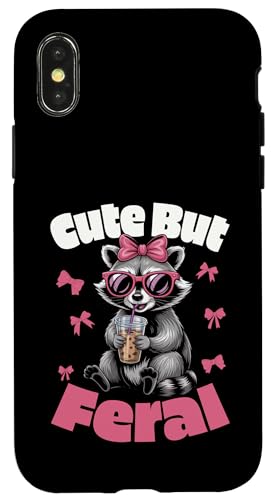 Süßes, aber wilder lustiger Waschbär Sonnenbrille Hülle für iPhone X/XS Süßes, aber wilder lustiger Waschbär Sonnenbrille Hülle für iPhone X/XS von Funny Raccoon Cute But Feral Tee shirts