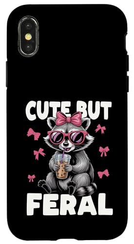 Süßes, aber wilder lustiger Waschbär Sonnenbrille Hülle für iPhone X/XS Süßes, aber wilder lustiger Waschbär Sonnenbrille Hülle für iPhone X/XS von Funny Raccoon Cute But Feral Tee shirts
