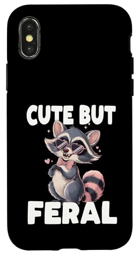 Süßes, aber wilder lustiger Waschbär Sonnenbrille Hülle für iPhone X/XS Süßes, aber wilder lustiger Waschbär Sonnenbrille Hülle für iPhone X/XS von Funny Raccoon Cute But Feral Tee shirts