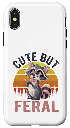 Süßes, aber wilder lustiger Waschbär Sonnenbrille Hülle für iPhone X/XS Süßes, aber wilder lustiger Waschbär Sonnenbrille Hülle für iPhone X/XS von Funny Raccoon Cute But Feral Tee shirts