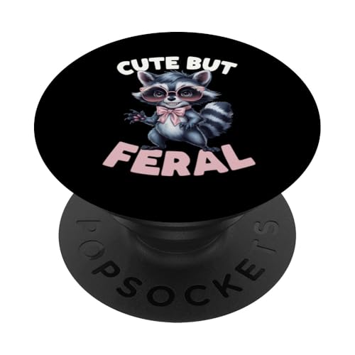 Süßes, aber wilder lustiger Waschbär Sonnenbrille PopSockets Klebender PopGrip Süßes, aber wilder lustiger Waschbär Sonnenbrille PopSockets Klebender PopGrip von Funny Raccoon Cute But Feral Tee shirts
