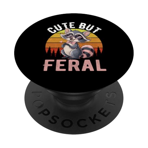 Süßes, aber wilder lustiger Waschbär Sonnenbrille PopSockets Klebender PopGrip Süßes, aber wilder lustiger Waschbär Sonnenbrille PopSockets Klebender PopGrip von Funny Raccoon Cute But Feral Tee shirts