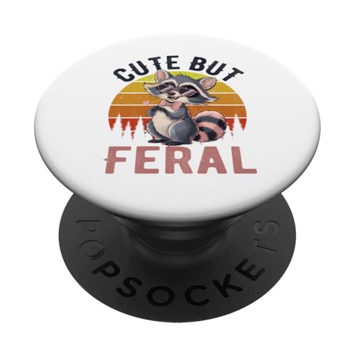 Süßes, aber wilder lustiger Waschbär Sonnenbrille PopSockets Klebender PopGrip Süßes, aber wilder lustiger Waschbär Sonnenbrille PopSockets Klebender PopGrip von Funny Raccoon Cute But Feral Tee shirts