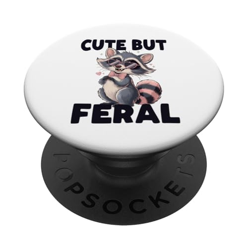 Süßes, aber wilder lustiger Waschbär Sonnenbrille PopSockets Klebender PopGrip Süßes, aber wilder lustiger Waschbär Sonnenbrille PopSockets Klebender PopGrip von Funny Raccoon Cute But Feral Tee shirts
