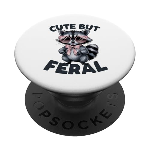 Süßes, aber wilder lustiger Waschbär Sonnenbrille PopSockets Klebender PopGrip Süßes, aber wilder lustiger Waschbär Sonnenbrille PopSockets Klebender PopGrip von Funny Raccoon Cute But Feral Tee shirts