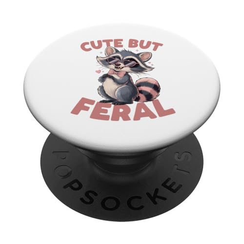 Süßes, aber wilder lustiger Waschbär Sonnenbrille PopSockets Klebender PopGrip Süßes, aber wilder lustiger Waschbär Sonnenbrille PopSockets Klebender PopGrip von Funny Raccoon Cute But Feral Tee shirts