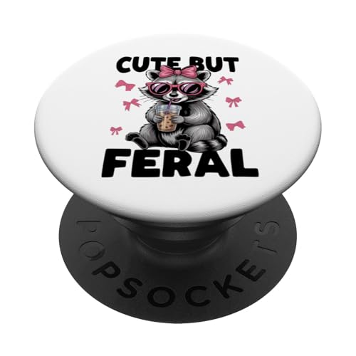 Süßes, aber wilder lustiger Waschbär Sonnenbrille PopSockets Klebender PopGrip Süßes, aber wilder lustiger Waschbär Sonnenbrille PopSockets Klebender PopGrip von Funny Raccoon Cute But Feral Tee shirts