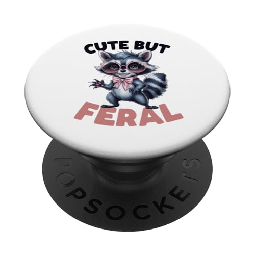 Süßes, aber wilder lustiger Waschbär Sonnenbrille PopSockets Klebender PopGrip Süßes, aber wilder lustiger Waschbär Sonnenbrille PopSockets Klebender PopGrip von Funny Raccoon Cute But Feral Tee shirts