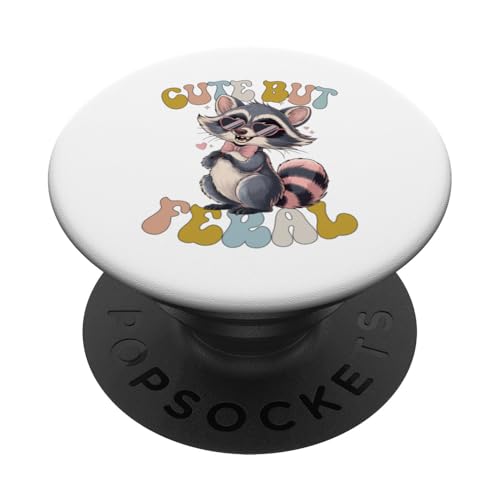 Süßes, aber wilder lustiger Waschbär Sonnenbrille PopSockets Klebender PopGrip Süßes, aber wilder lustiger Waschbär Sonnenbrille PopSockets Klebender PopGrip von Funny Raccoon Cute But Feral Tee shirts