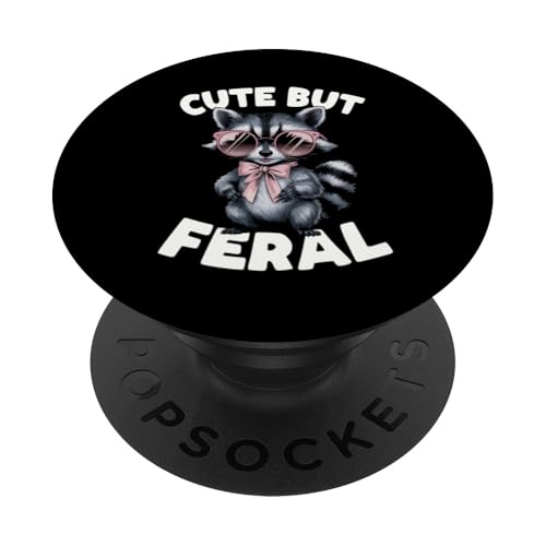 Süßes, aber wilder lustiger Waschbär Sonnenbrille PopSockets Klebender PopGrip Süßes, aber wilder lustiger Waschbär Sonnenbrille PopSockets Klebender PopGrip von Funny Raccoon Cute But Feral Tee shirts