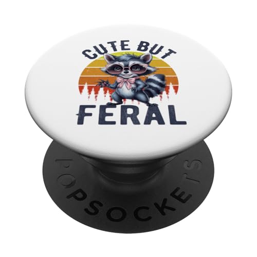 Süßes, aber wilder lustiger Waschbär Sonnenbrille PopSockets Klebender PopGrip Süßes, aber wilder lustiger Waschbär Sonnenbrille PopSockets Klebender PopGrip von Funny Raccoon Cute But Feral Tee shirts