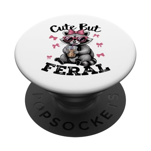 Süßes, aber wilder lustiger Waschbär Sonnenbrille PopSockets Klebender PopGrip Süßes, aber wilder lustiger Waschbär Sonnenbrille PopSockets Klebender PopGrip von Funny Raccoon Cute But Feral Tee shirts