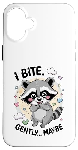 Lustiger Waschbär Meme Humor I Bite Gently Maybe Raccoon Fun Hülle für iPhone 16 Plus Lustiger Waschbär Meme Humor I Bite Gently Maybe Raccoon Fun Hülle für iPhone 16 Plus von Funny Raccoon Unhinged Meme Gifts Men Women Kids