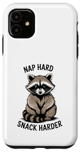 Lustiger Waschbär Meme Humor Nap Hard Snack Harder Vintage Fun Hülle für iPhone 11 Lustiger Waschbär Meme Humor Nap Hard Snack Harder Vintage Fun Hülle für iPhone 11 von Funny Raccoon Unhinged Meme Gifts Men Women Kids