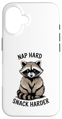 Lustiger Waschbär Meme Humor Nap Hard Snack Harder Vintage Fun Hülle für iPhone 16 Lustiger Waschbär Meme Humor Nap Hard Snack Harder Vintage Fun Hülle für iPhone 16 von Funny Raccoon Unhinged Meme Gifts Men Women Kids