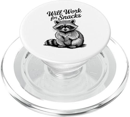 Waschbär Fun Meme funktioniert für Snacks Humor Vintage Raccoo PopSockets PopGrip für MagSafe Waschbär Fun Meme funktioniert für Snacks Humor Vintage Raccoo PopSockets PopGrip für MagSafe von Funny Raccoon Unhinged Meme Gifts Men Women Kids