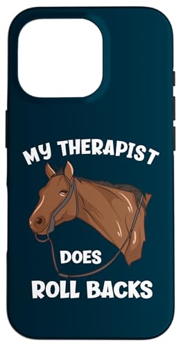 Mein Therapeut macht Rollbacks Funny Reining Hülle für iPhone 16 Pro von Funny Reining Horse Lover Gifts for Reining Riders