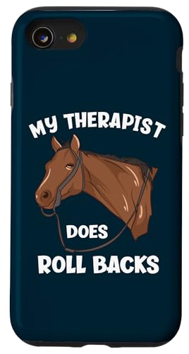 Mein Therapeut macht Rollbacks Funny Reining Hülle für iPhone SE (2020) / 7 / 8 von Funny Reining Horse Lover Gifts for Reining Riders