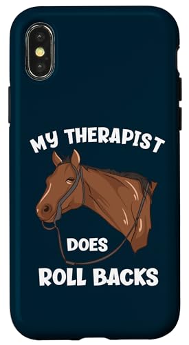 Mein Therapeut macht Rollbacks Funny Reining Hülle für iPhone X/XS von Funny Reining Horse Lover Gifts for Reining Riders