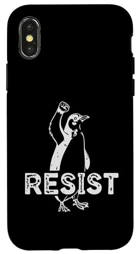Der Klassiker Wir stehen mit Pinguinen - RESIST Pinguin Hülle für iPhone X/XS Der Klassiker Wir stehen mit Pinguinen - RESIST Pinguin Hülle für iPhone X/XS von Funny Resist We Stand With The Penguins