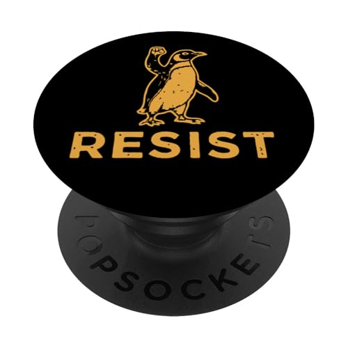 Niedlicher lustiger Pinguin – Wir stehen mit Pinguinen – RESIST Pinguin PopSockets Klebender PopGrip Niedlicher lustiger Pinguin – Wir stehen mit Pinguinen – RESIST Pinguin PopSockets Klebender PopGrip von Funny Resist We Stand With The Penguins