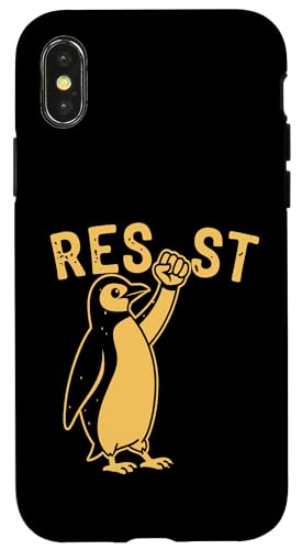 RESIST Pinguin – We Stand With Penguins – Lustiger süßer Pinguin Hülle für iPhone X/XS RESIST Pinguin – We Stand With Penguins – Lustiger süßer Pinguin Hülle für iPhone X/XS von Funny Resist We Stand With The Penguins